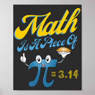 Pi Day 2023 Math Is A Piece Of Pi 3.14 Math  Poster