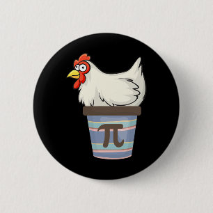 Pi Day 2025 Math Lover Mathematics Chicken Pot Pie 2 Inch Round Button