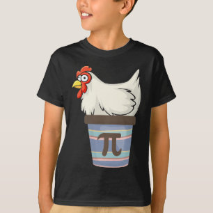 Pi Day 2025 Math Lover Mathematics Chicken Pot Pie T-Shirt