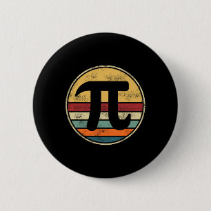 Pi Day 2025 Math Lover Mathematics Retro Vintage D 2 Inch Round Button