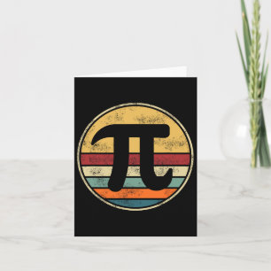 Pi Day 2025 Math Lover Mathematics Retro Vintage D Card