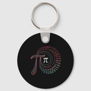 Pi Day 3.14159 Pi Symbol Science And Math Teacher  Keychain
