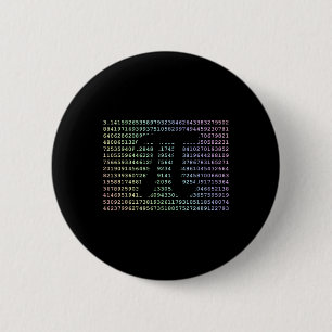 Pi Day 3.14 Cool Funny Nerd Math Geek 2017 Rainbow 2 Inch Round Button