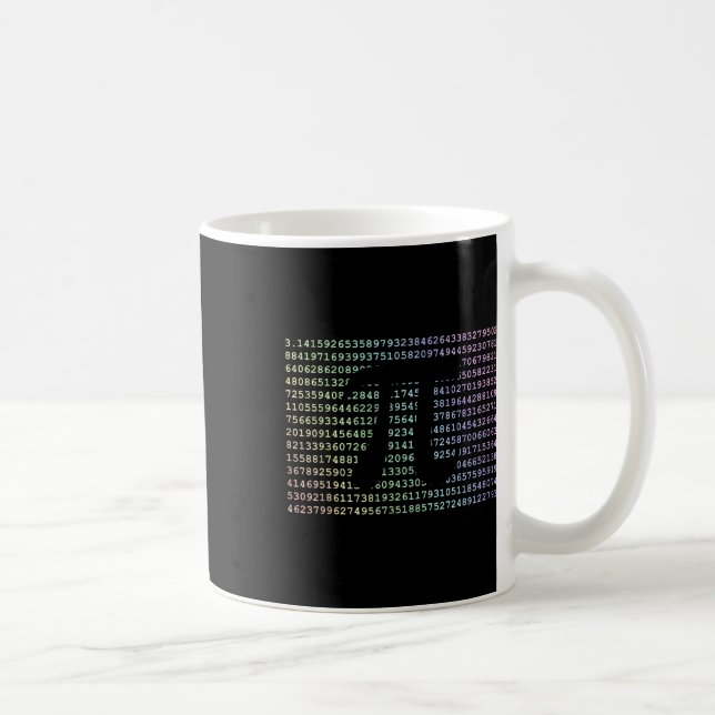 Pi Day 3.14 Cool Funny Nerd Math Geek 2017 Rainbow Coffee Mug (Right)