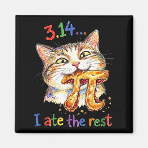 Pi Day 3.14 Funny Pie Menu Poster _ Math Lover Déc Magnet