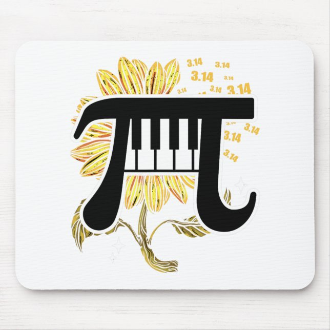 Pi Day 3.14 Number Symbol For Math Teacher  Mouse Pad (Front)