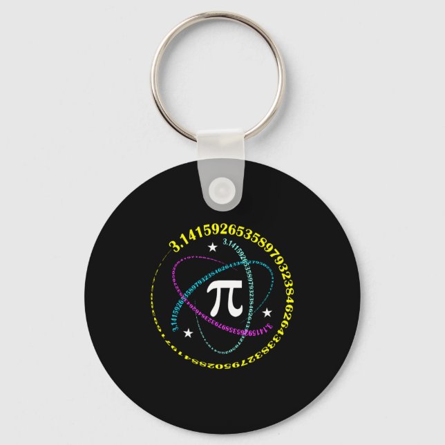 Pi Day 3,14 Pi Number Symbol Math Science Gift _2  Keychain (Front)