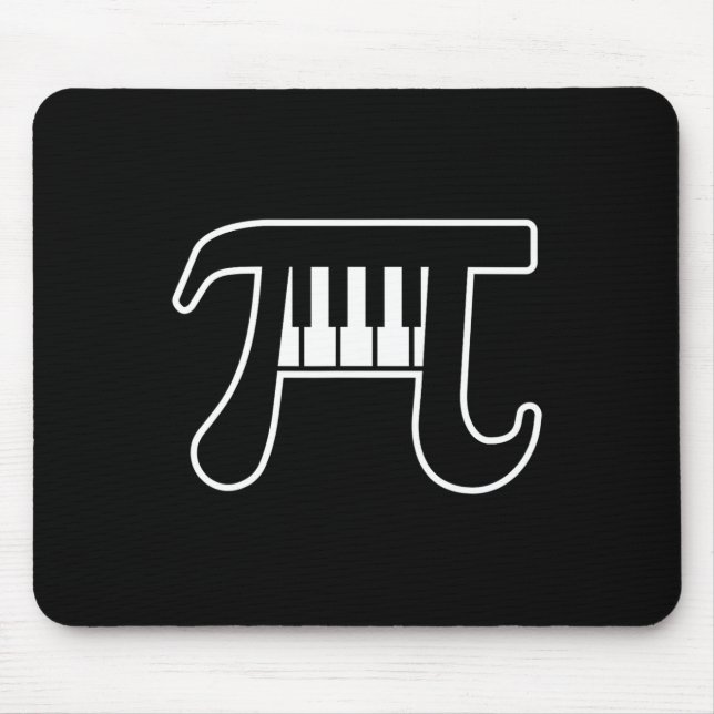 Pi Day 3.14 Piano Funny Pi Day 3.14 Math  Mouse Pad (Front)