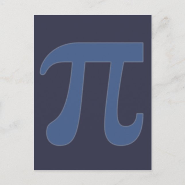 pi day 3.14 postcard (Front)