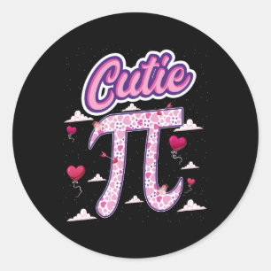 Pi Day 3.14 Shirt Kids Women Toddler Girls Student Classic Round Sticker