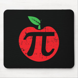 Pi Day Apple Pie Pun 3.14 Cute Math Lover Teacher Mouse Pad