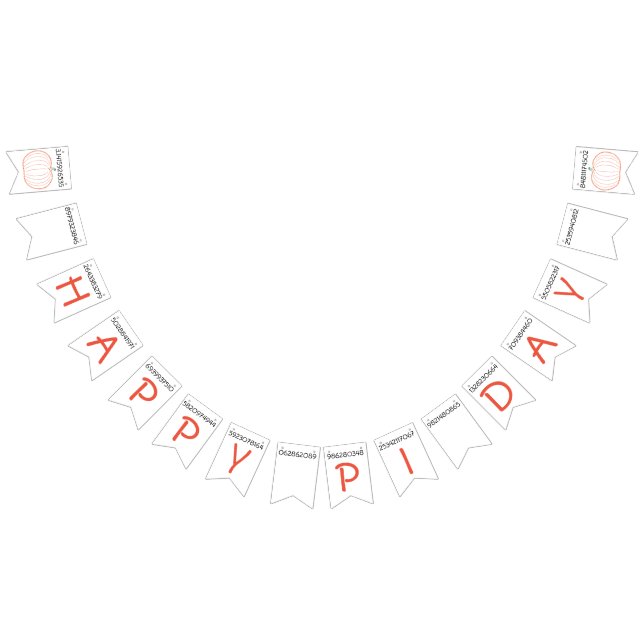 Pi Day Bunting Flags (All)