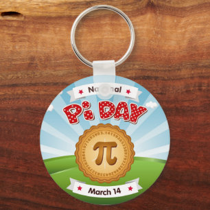 Pi Day, Celebrate Math, Eat Pie! Keychain