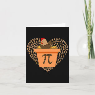 Pi Day Chicken Pot Pi Pie Math 3.14 Card