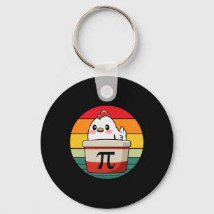 Pi Day Chicken Pot Pie Funny Math Teacher Nerd Gee Keychain