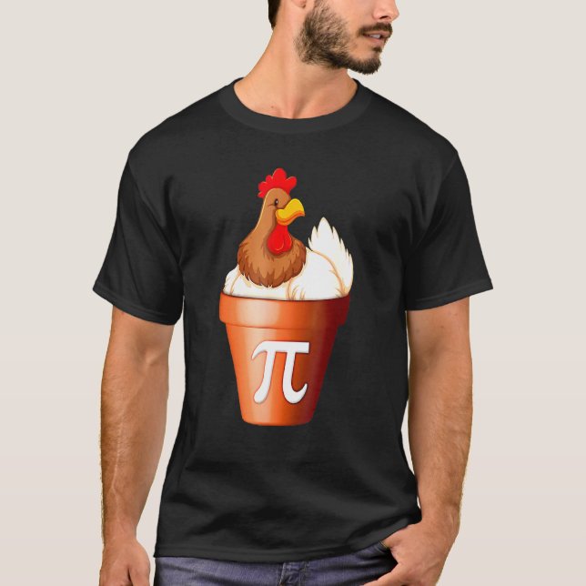 Pi Day Chicken Pot Pie School Student Teacher T-Shirt (Front)