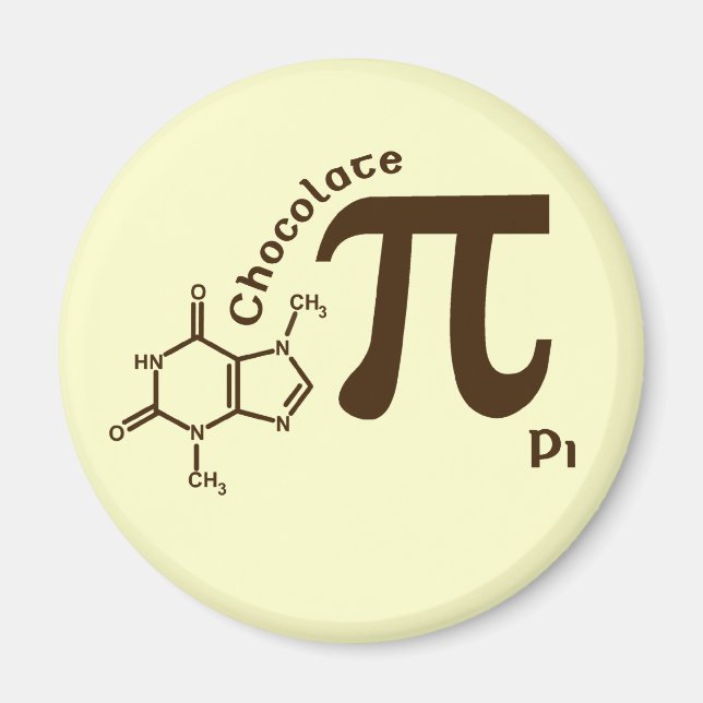 Pi Day Chocolat Pi Magnet (Devant)