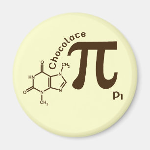 Pi Day Chocolate Pi Magnet