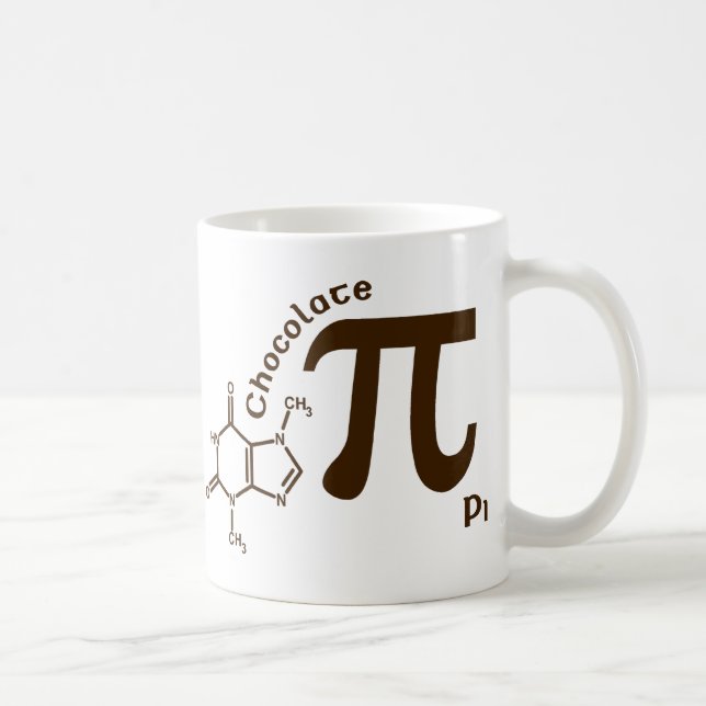 Pi Day Chocolate Pi Mug (Right)