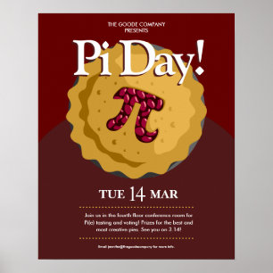Pi Day Company Event Corporate Party Poster