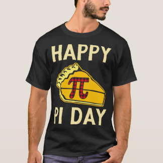 Pi Day Digits of Pi Buffalo Red Plaid Happy Pi Day T-Shirt