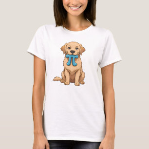 Pi Day Dog With Pi Symbol Happy Pi Day Math T-Shirt