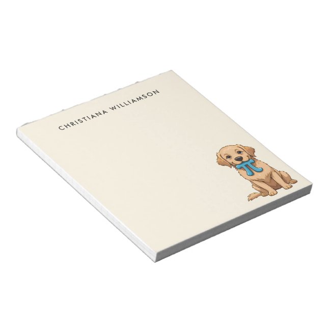 Pi Day Dog With Pi Symbol | Happy Pi Day Notepad (Angled)