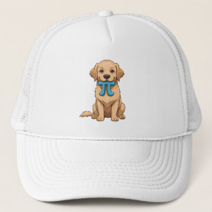 Pi Day Dog With Pi Symbol Happy Pi Day Trucker Hat