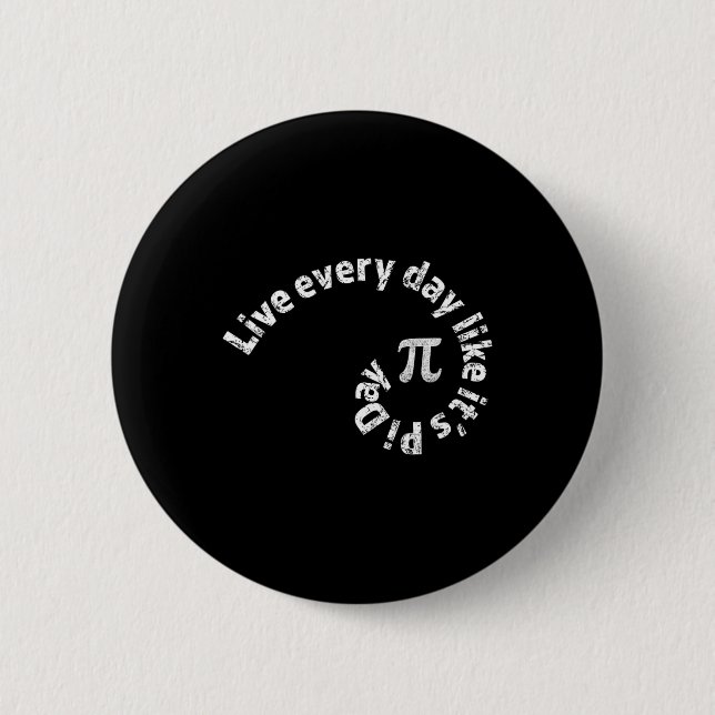 Pi Day Every Day Math Calculus Golden Geometry Rat 2 Inch Round Button (Front)