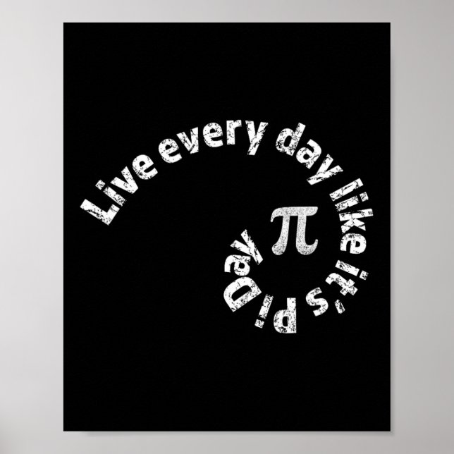 Pi Day Every Day Math Calculus Golden Geometry Rat Poster (Front)