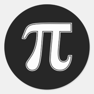 Pi Day Funny Graphic Apparel Pi Symbol  Classic Round Sticker