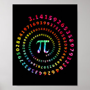 Pi Day Funny Graphic Math Teacher For Women Kids M Poster