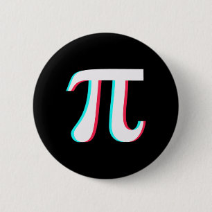 Pi Day Funny Graphic Math Teacher Student 3.14 Gif 2 Inch Round Button