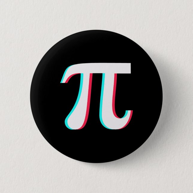 Pi Day Funny Graphic Math Teacher Student 3.14 Gif 2 Inch Round Button (Front)