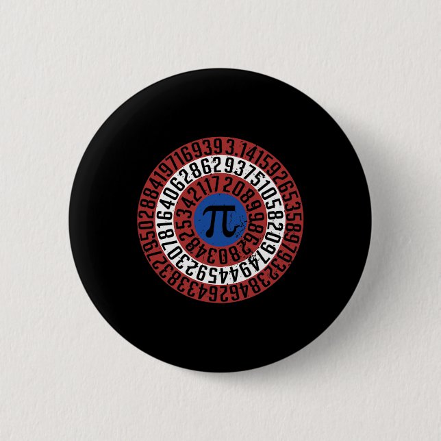 Pi Day Funny Nerd Geek Math Algebra Student Teache 2 Inch Round Button (Front)