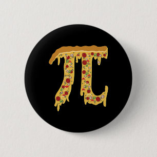 Pi Day Funny Nerdy Pizza Pi 3.14 Symbol Math Food 2 Inch Round Button