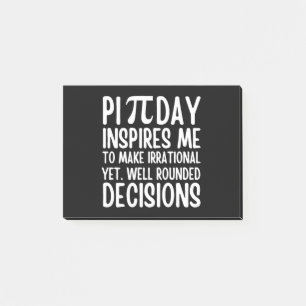 Pi Day Funny Post-it Notes