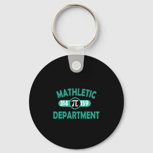 Pi Day Funny Sarcastic Mathletic Mens For Nerds Ge Keychain