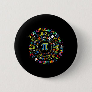 Pi Day Funny Spiral Math Geek Cool Mathematics Lov 2 Inch Round Button
