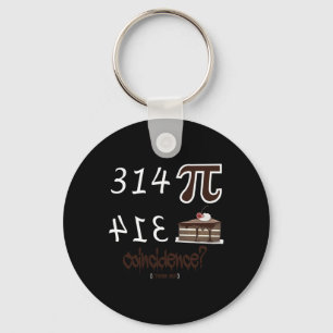Pi Day Funny Unique Graphic Math Formula Equations Keychain