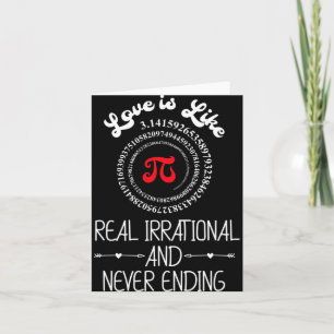 Pi Day Graphic Funny Love Quote Humourous Valentin Card