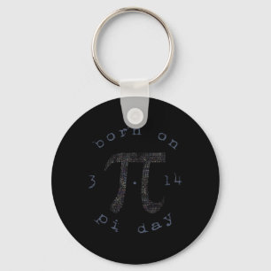 Pi Day Happy Birthday Born On 3.14  Keychain