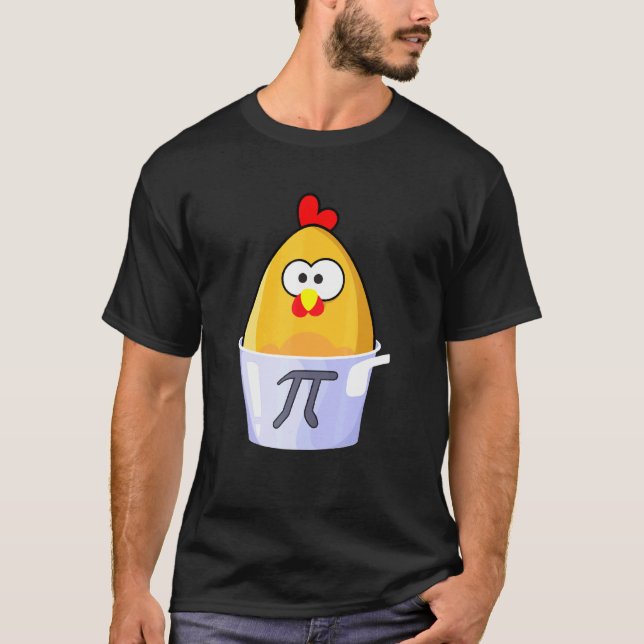 Pi Day Humourous Chicken Pot Pie Math Lover Novelt T-Shirt (Front)