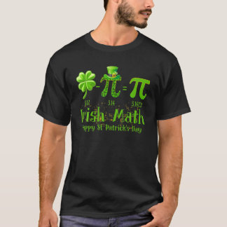 Pi Day Irish Math Shamrock St Patrick’S Day Math T T-Shirt