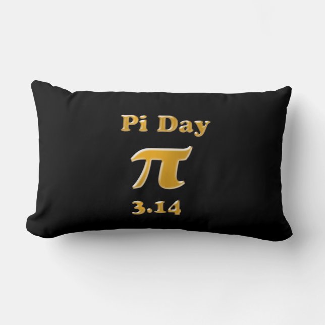 Pi Day Lumbar Pillow (Front)