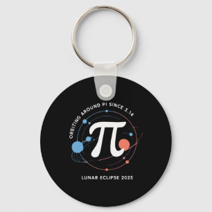 Pi Day Lunar Eclipse 2025 Cosmic Math Keychain