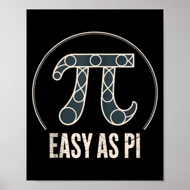 Pi Day March 14 Math Nerd Pie Food Funny Gift Outf Poster (Front)