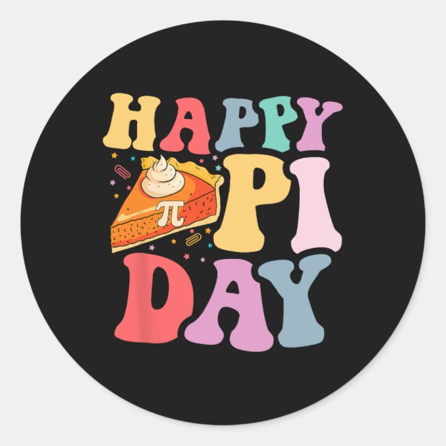 Pi Day March 14 Pi Symbol Mathematic Math Lover Sc Classic Round Sticker (Front)