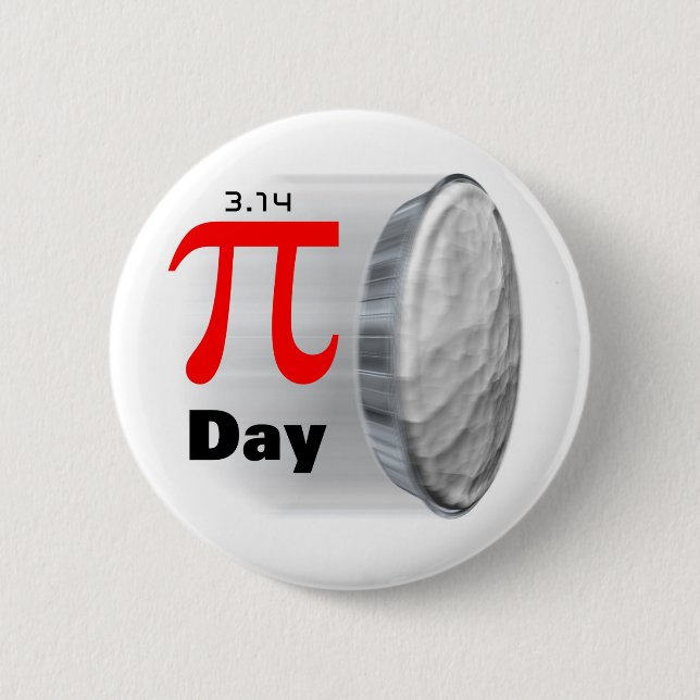 Pi Day - March 14th Button (Front)