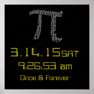 Pi Day March 2015 Custom design Poster